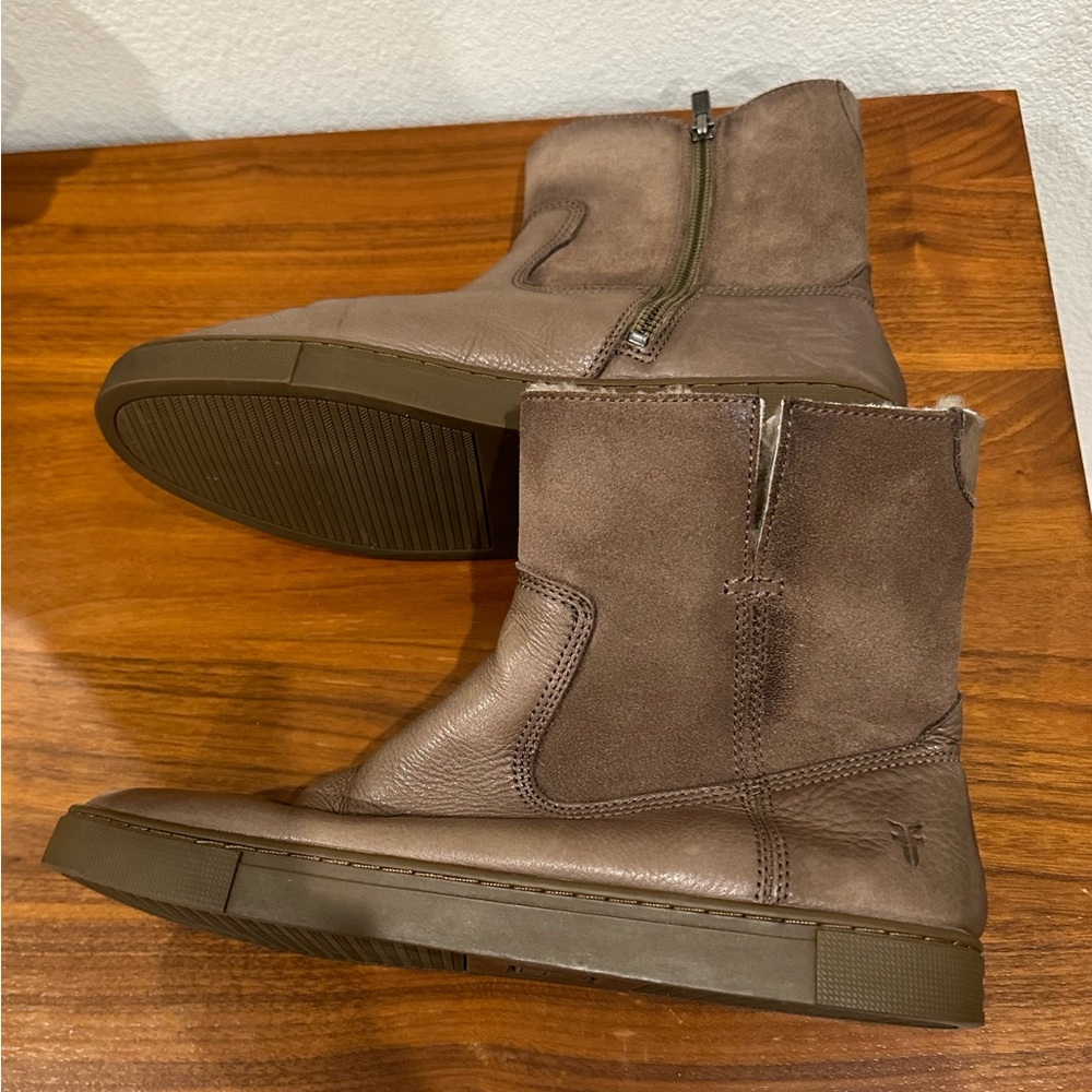 Frye gemma shearling boots brown size 9 - Picture 4 of 6